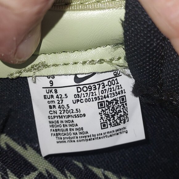 Nike Blazer x Acronym Low in black and Olive. - Picture 6 of 7